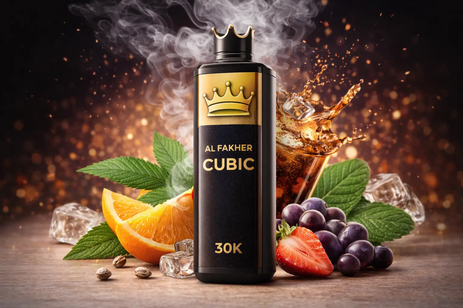 Chicha Puff Al Fakher Cubic 30K Crown Bar