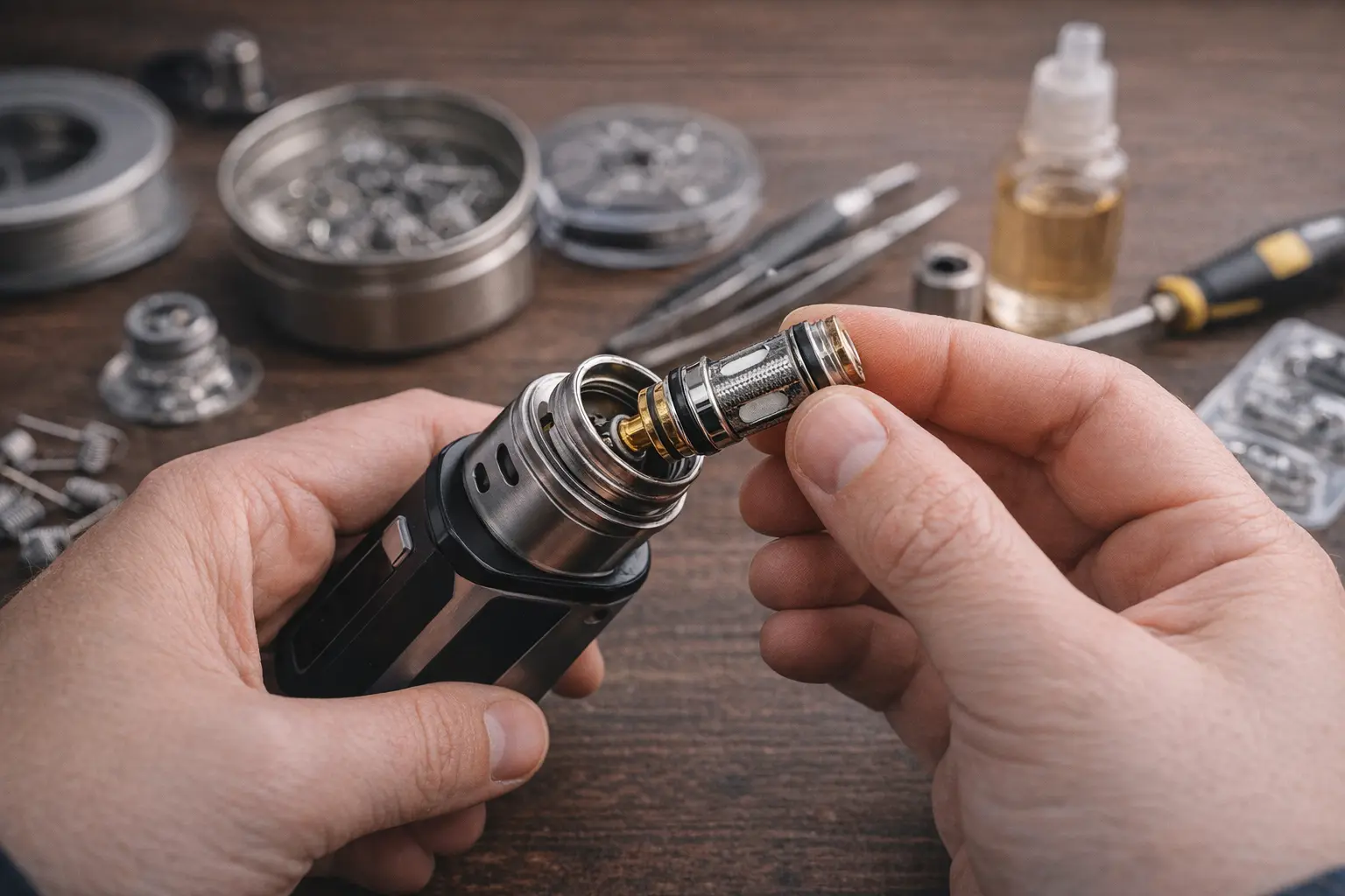 Coil dans une cigarette électronique