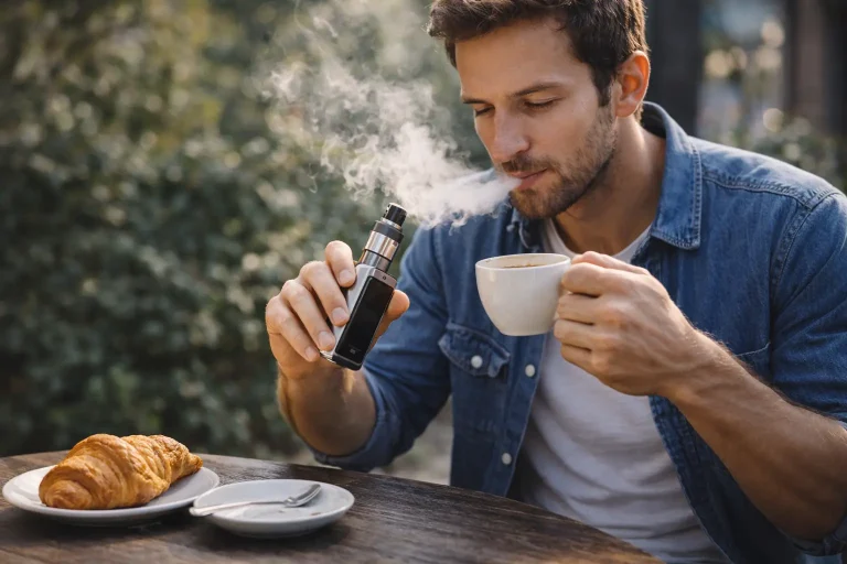 Vape et café du matin