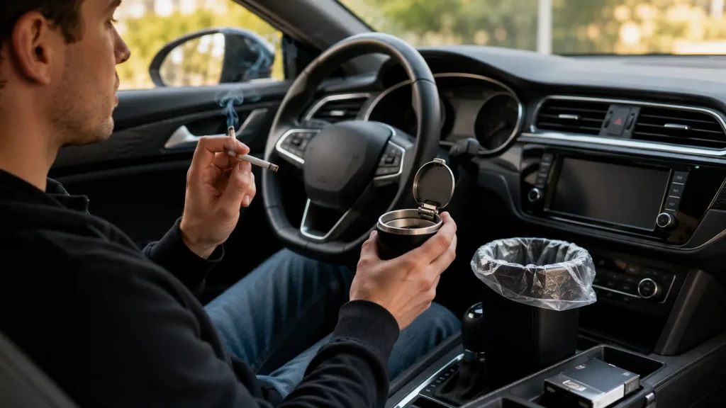 Astuces pour ne pas salir voiture en fumant