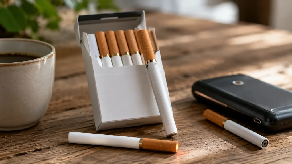 Cigarette électronique en forme de vrai cigarette