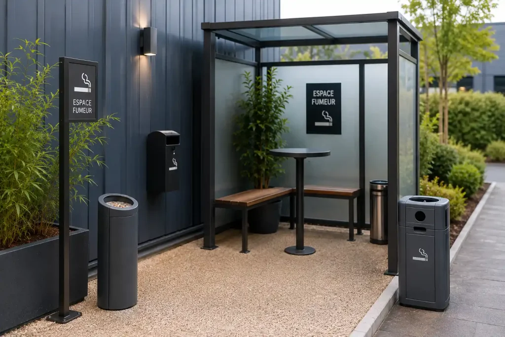 Accessoires pour fumeurs dans les lieux professionnels