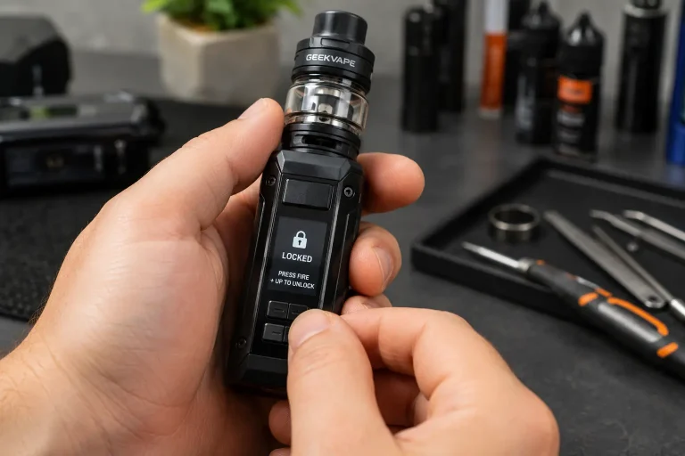 Comment débloquer une cigarette électronique Geek Vape