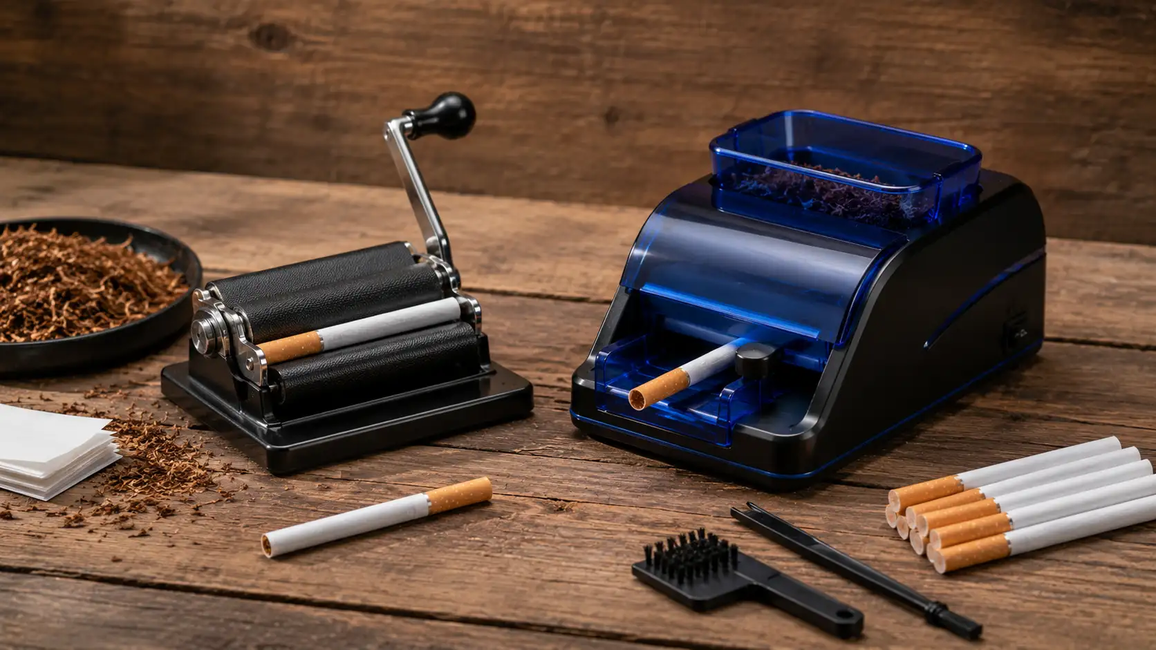 Rouleuse à cigarette manuelle vs électrique
