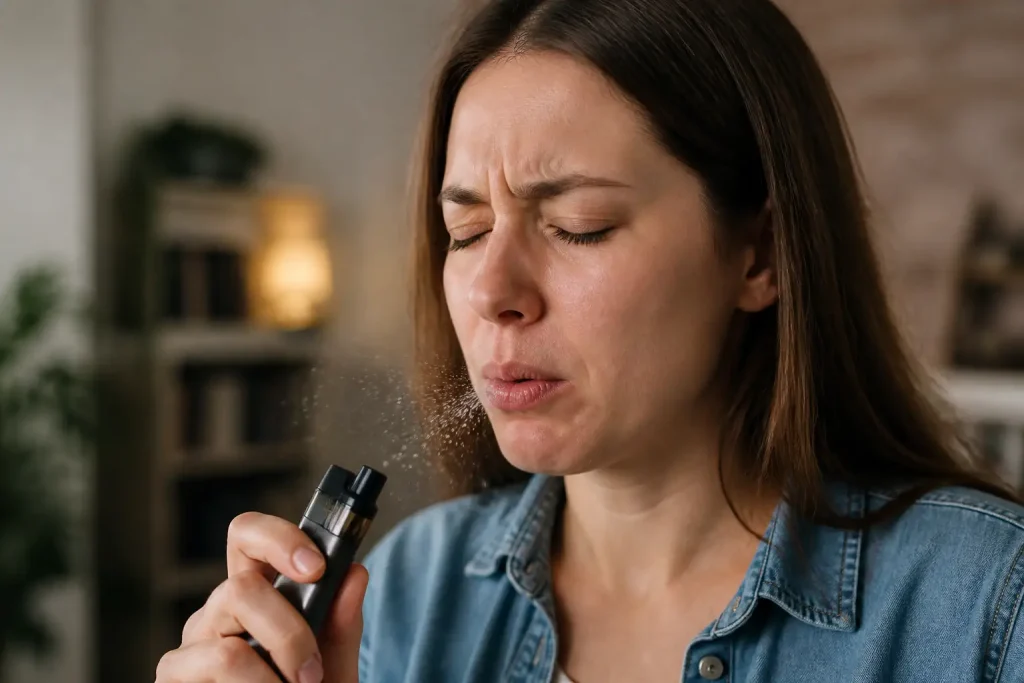 pourquoi mon pod projette du e liquide