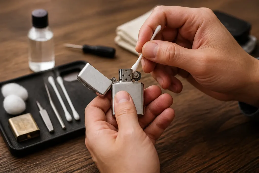 Comment entretenir un briquet en métal