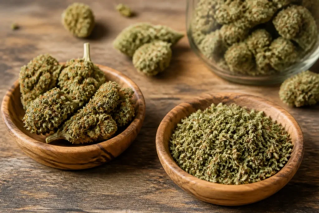 Différence entre trim CBD et fleurs CBD
