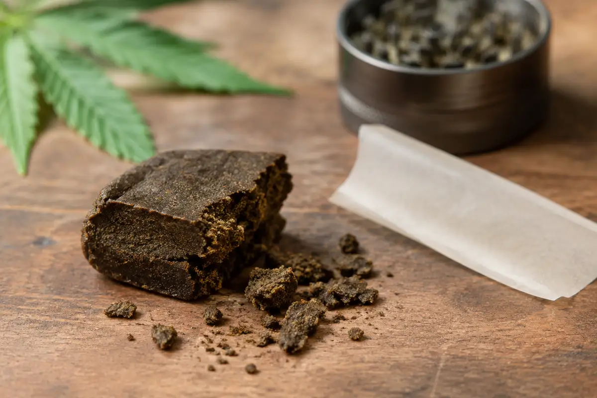 Résine CBD qui s'effrite