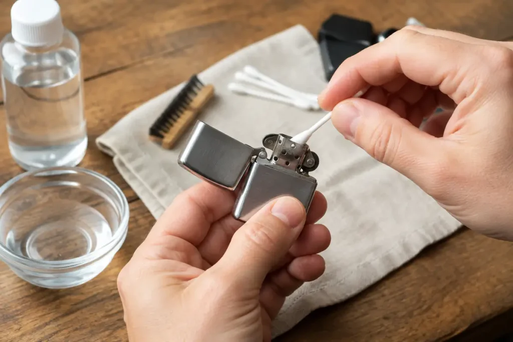 Comment nettoyer un briquet à essence