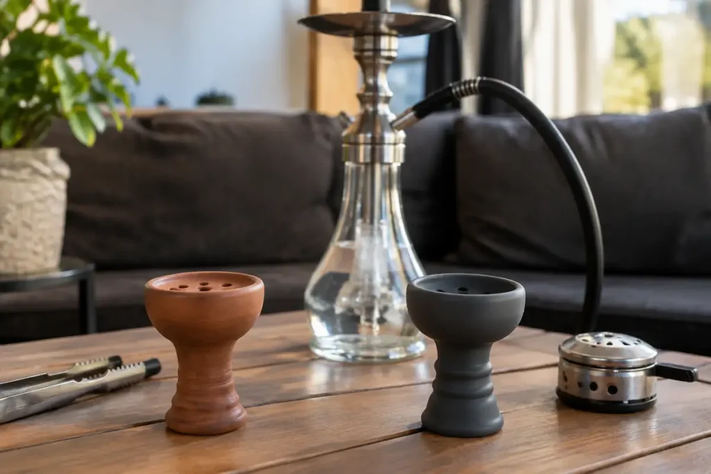 Foyer en terre cuite ou en silicone pour une chicha